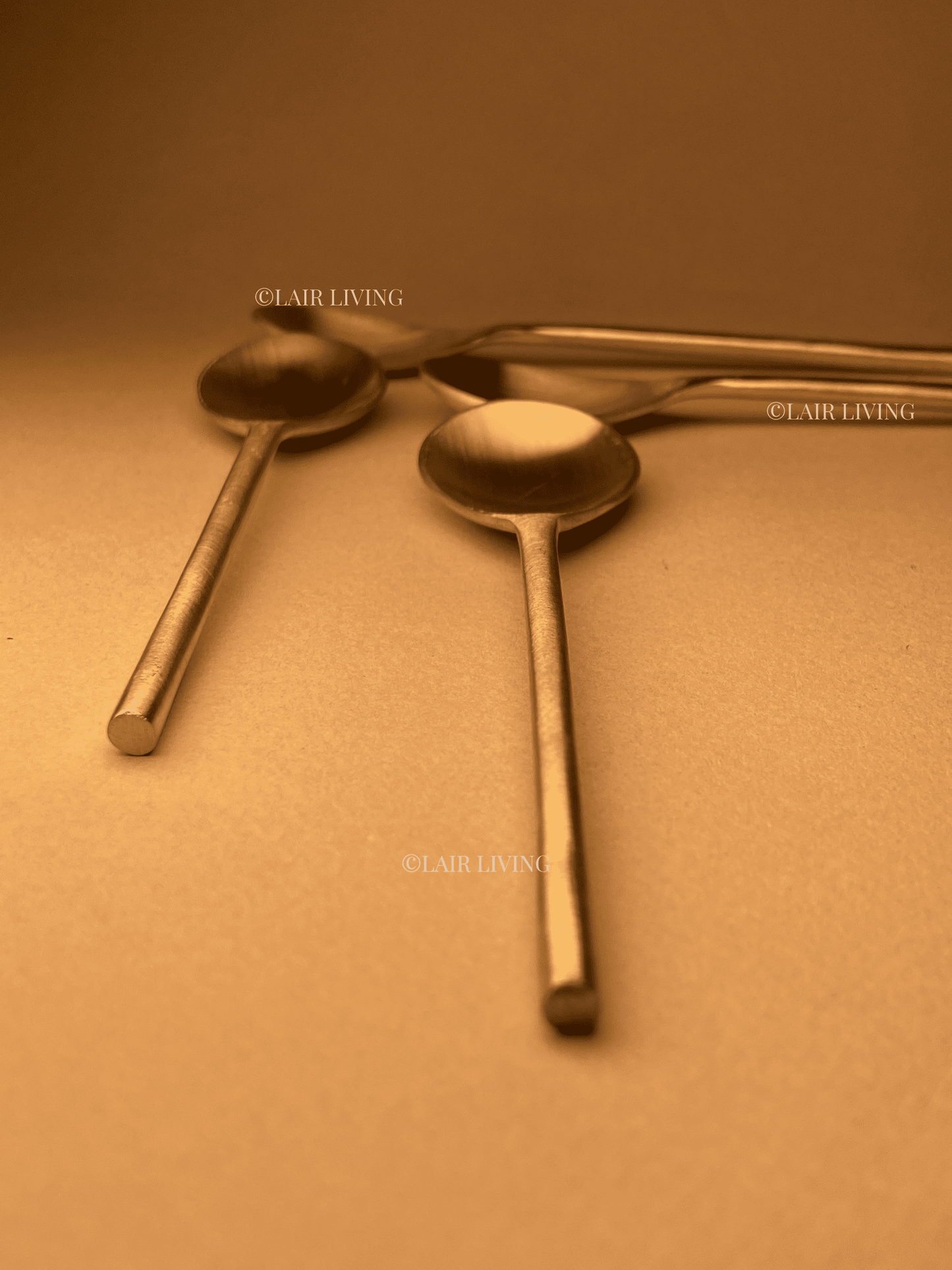 Luna Handcrafted Brass Dessert Spoons – A Luxe Dining Essential - Lair living