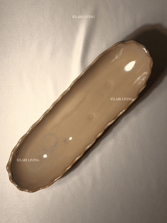 Dune Serving Boat | Handmade Ceramic — Stoneware Ceramic Collection by Lair Living