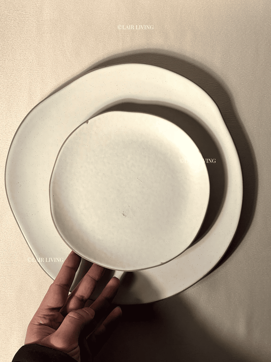 Alabaster Quarter Plate | Handmade Ceramic — Stoneware Ceramic Collection by Lair Living
