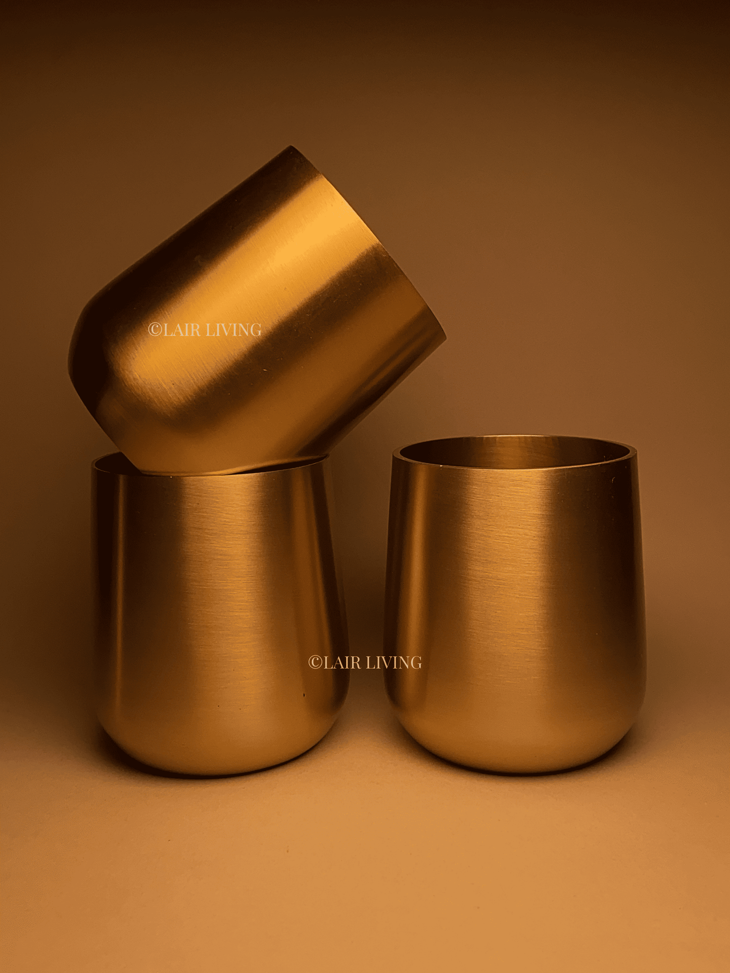 Eternal Brass Tumbler – Pure Brass Luxury Drink ware - Lair living