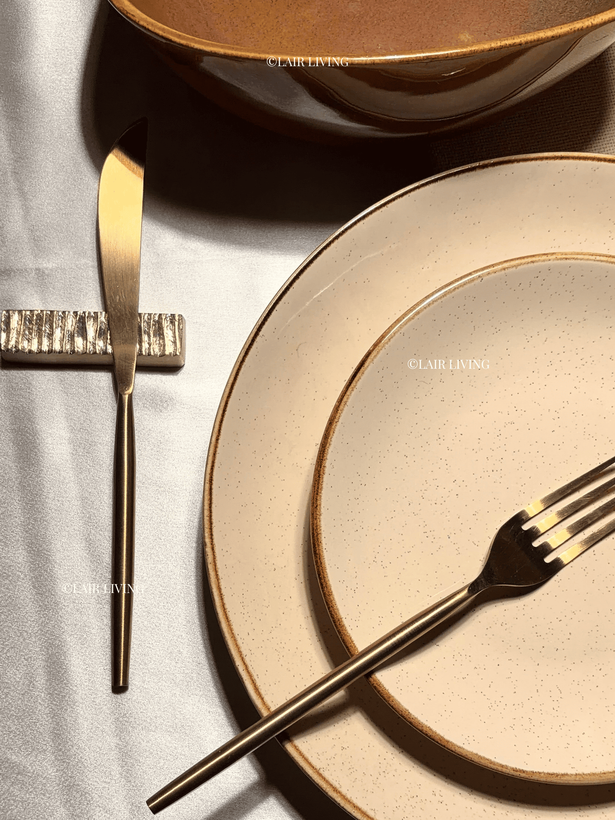 Speckle Quarter Plate | Handmade Ceramic — Stoneware Ceramic Collection by Lair Living