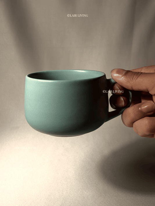 Mist Turquoise Coffee Cup | Handmade Ceramic — Stoneware Ceramic Collection by Lair Living