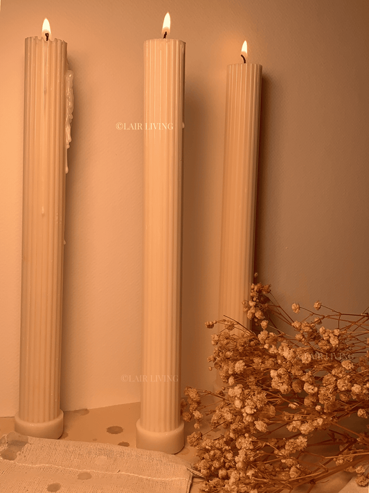 Fluted Pillar Soy Wax Candle
