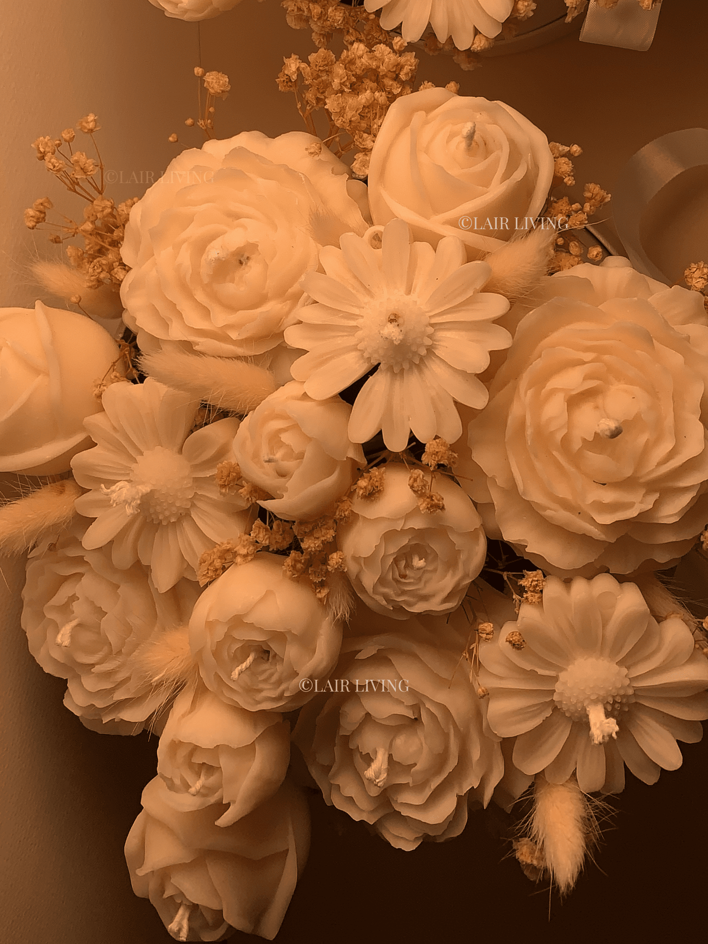 Premium Candle Flower Bouquet (Medium) - Lair living