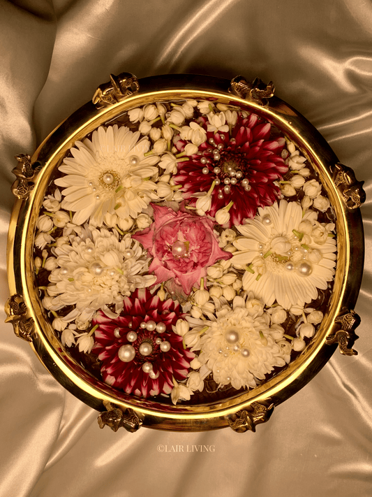 Lair Living's pure brass urli with intricate elephant design, ideal for festivals and home decor. A luxury decorative piece that enhances your space with traditional elegance. Best in India for premium home decor and gifting.