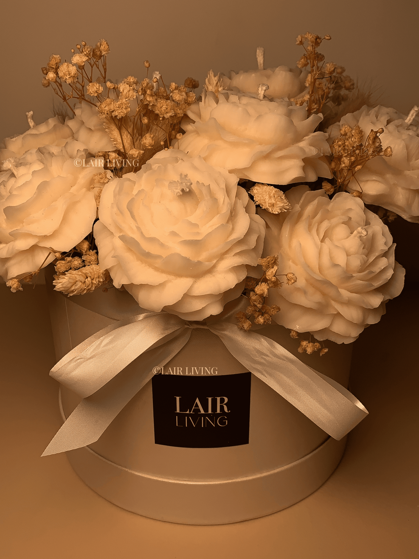 Peony Candle Flower Bouquet (Large) - Lair living