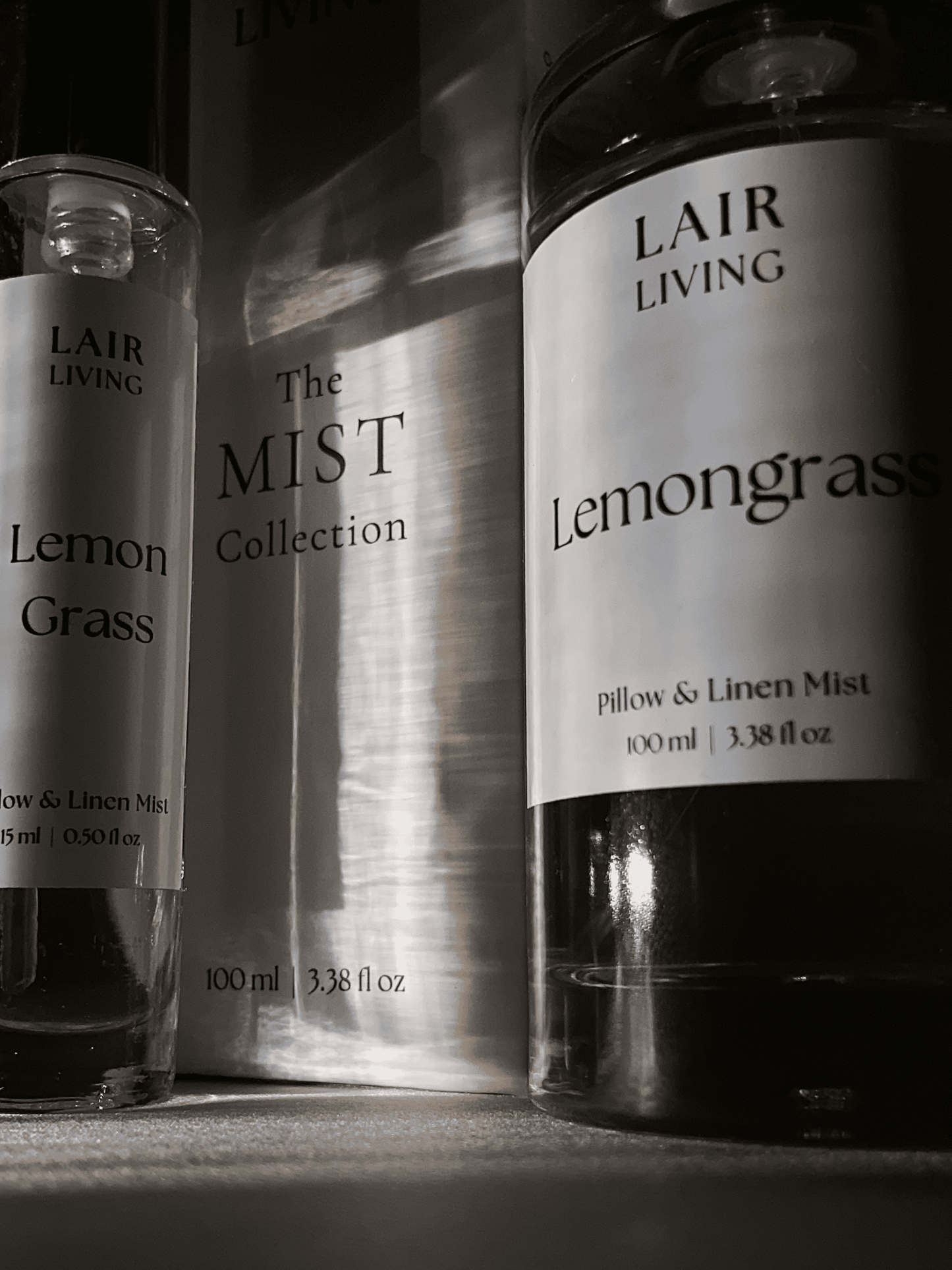 Lemongrass Pillow & Linen Mist Spray | Uplifting Citrus Linen Spray – The Mist Collection by Lair Living - Lair living