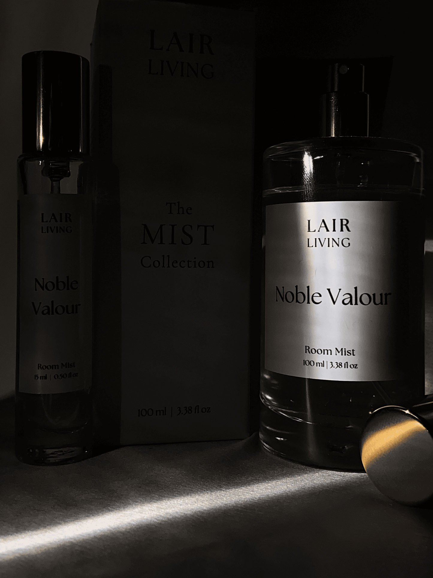 Noble Valour Room Mist Spray | Bold Amber‑Leather Room Spray & Linen Mist – The Mist by Lair Living - Lair living