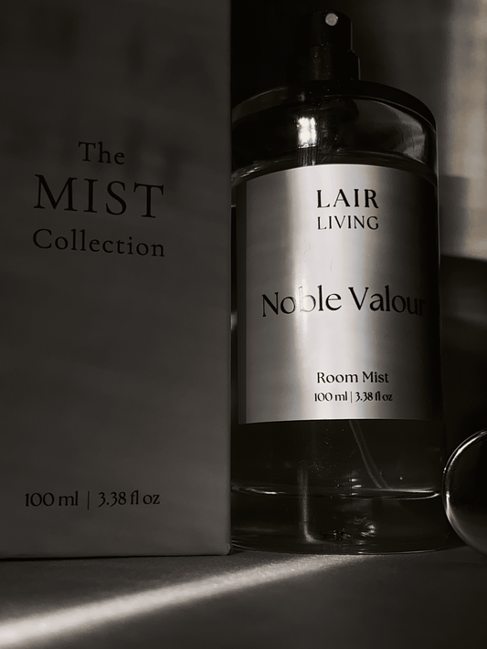 Noble Valour Room Mist Spray | Bold Amber‑Leather Room Spray & Linen Mist – The Mist by Lair Living - Lair living