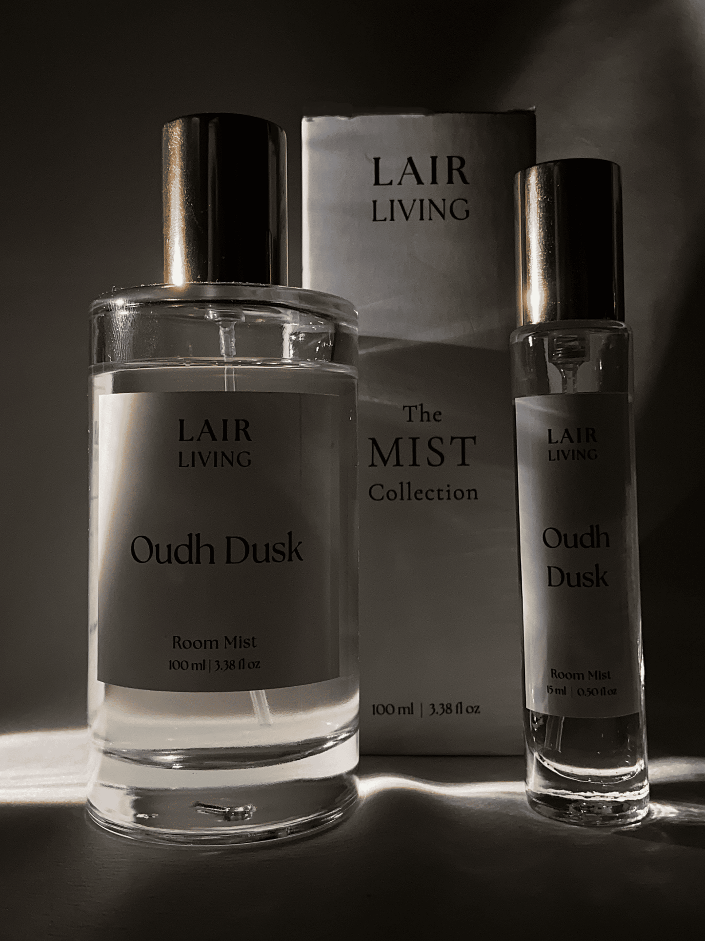 Oudh Dusk Room Mist Spray | Spicy - Spiced Oud Room Spray & Warm Amber - Linen Mist for Home – The Mist by Lair Living - Lair living
