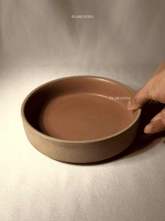 Ceramic plate sizes guide India - handmade stoneware dinner plates by Lair Living