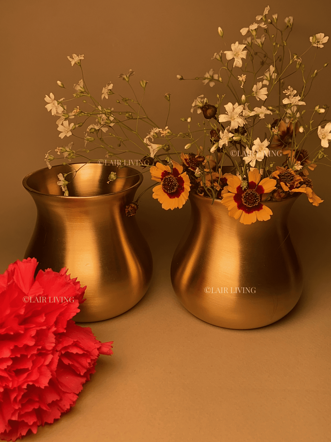 Pure brass pieces cleaned and polished ahead of Diwali