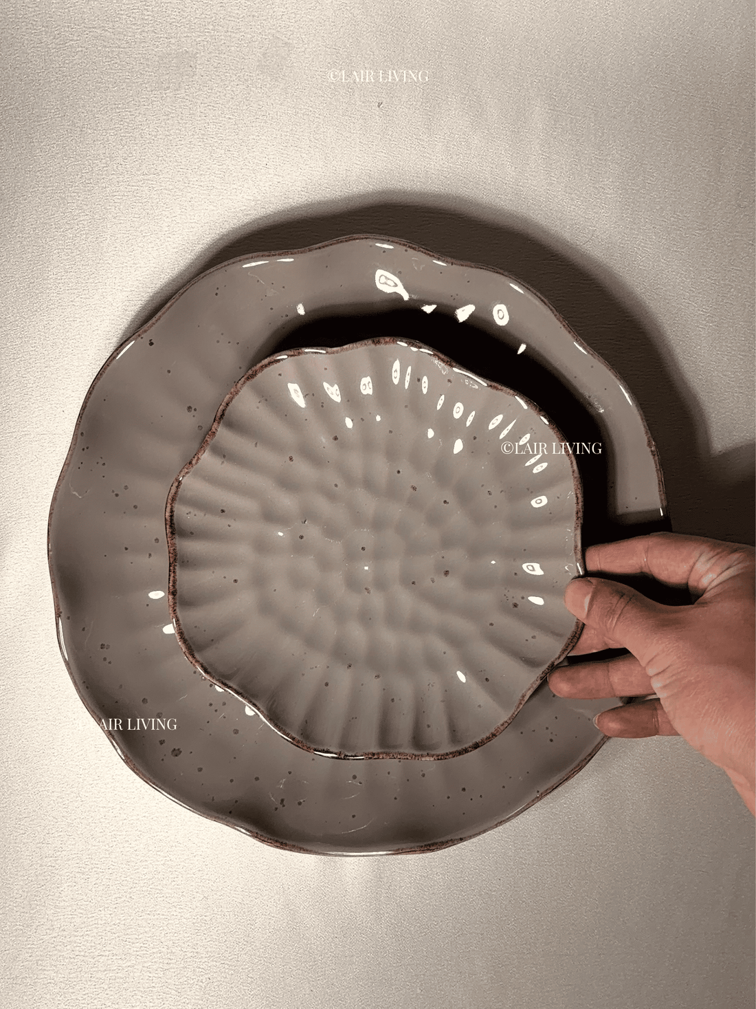 Ceramic serveware guide - handmade stoneware platters and serving bowls India