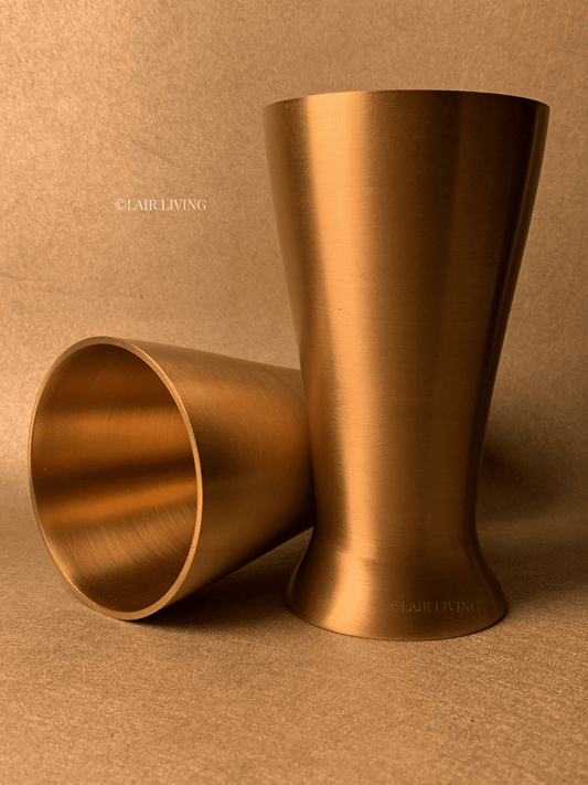 How to clean brass tumblers at home - remove tarnish from brass glass, Lair Living India