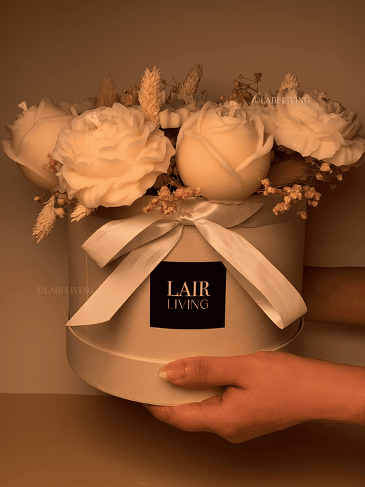 Candle flower bouquet guide - handcrafted soy wax flower bouquet by Lair Living India
