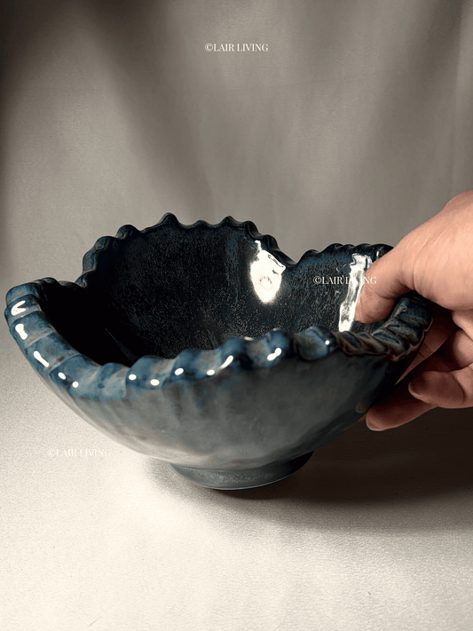 Indigo Serving Bowl (8") | Handmade Ceramic — Stoneware Ceramic Collection by Lair Living
