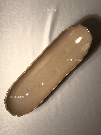 Dune Serving Boat | Handmade Ceramic — Stoneware Ceramic Collection by Lair Living