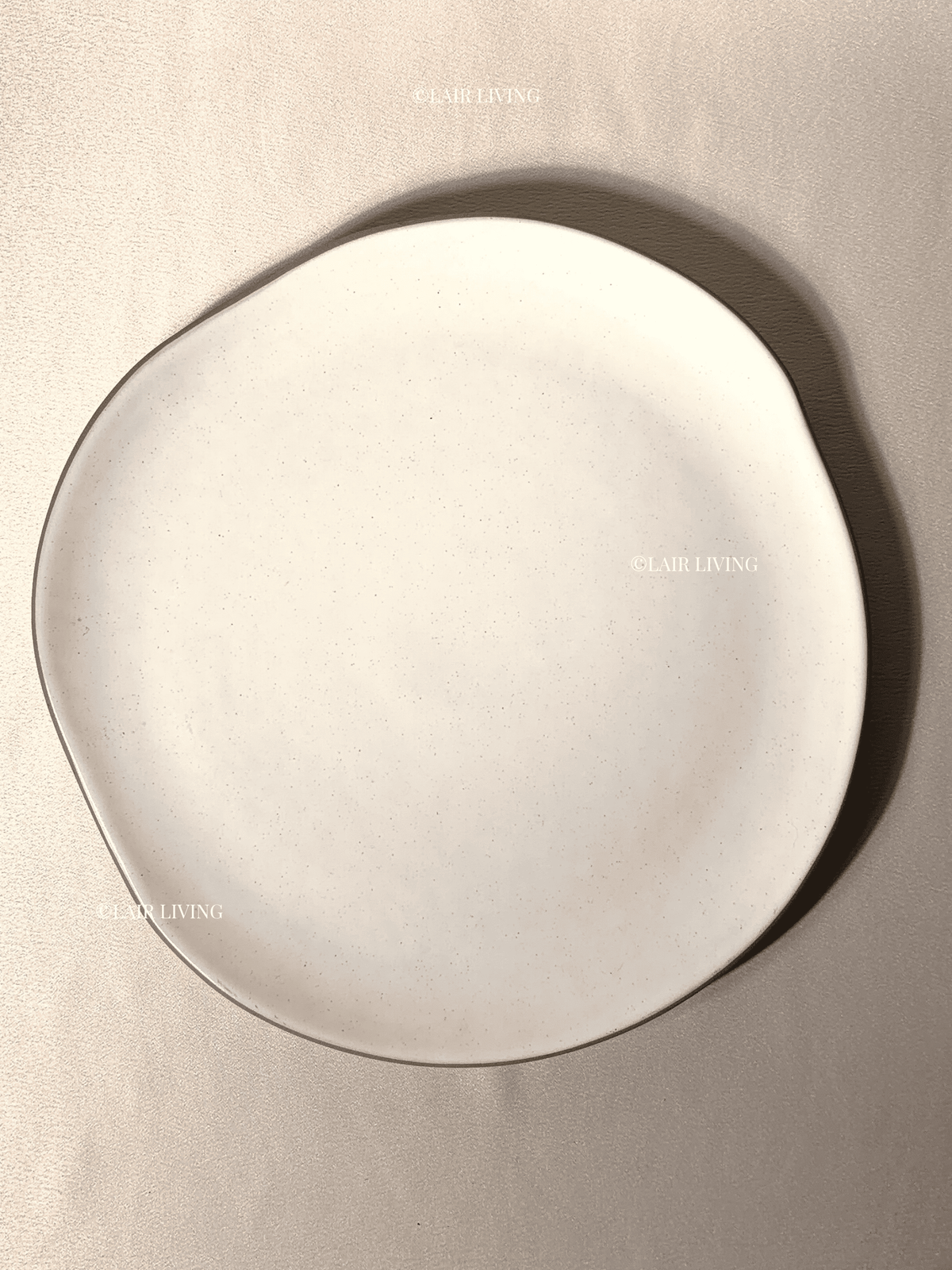 Alabaster Quarter Plate | Handmade Ceramic — Stoneware Ceramic Collection by Lair Living