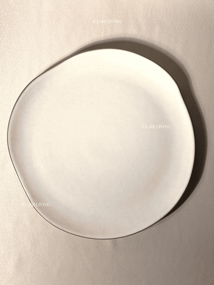 Alabaster Quarter Plate | Handmade Ceramic — Stoneware Ceramic Collection by Lair Living