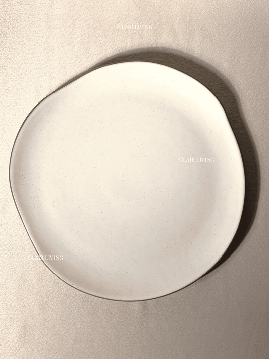 Alabaster Quarter Plate | Handmade Ceramic — Stoneware Ceramic Collection by Lair Living