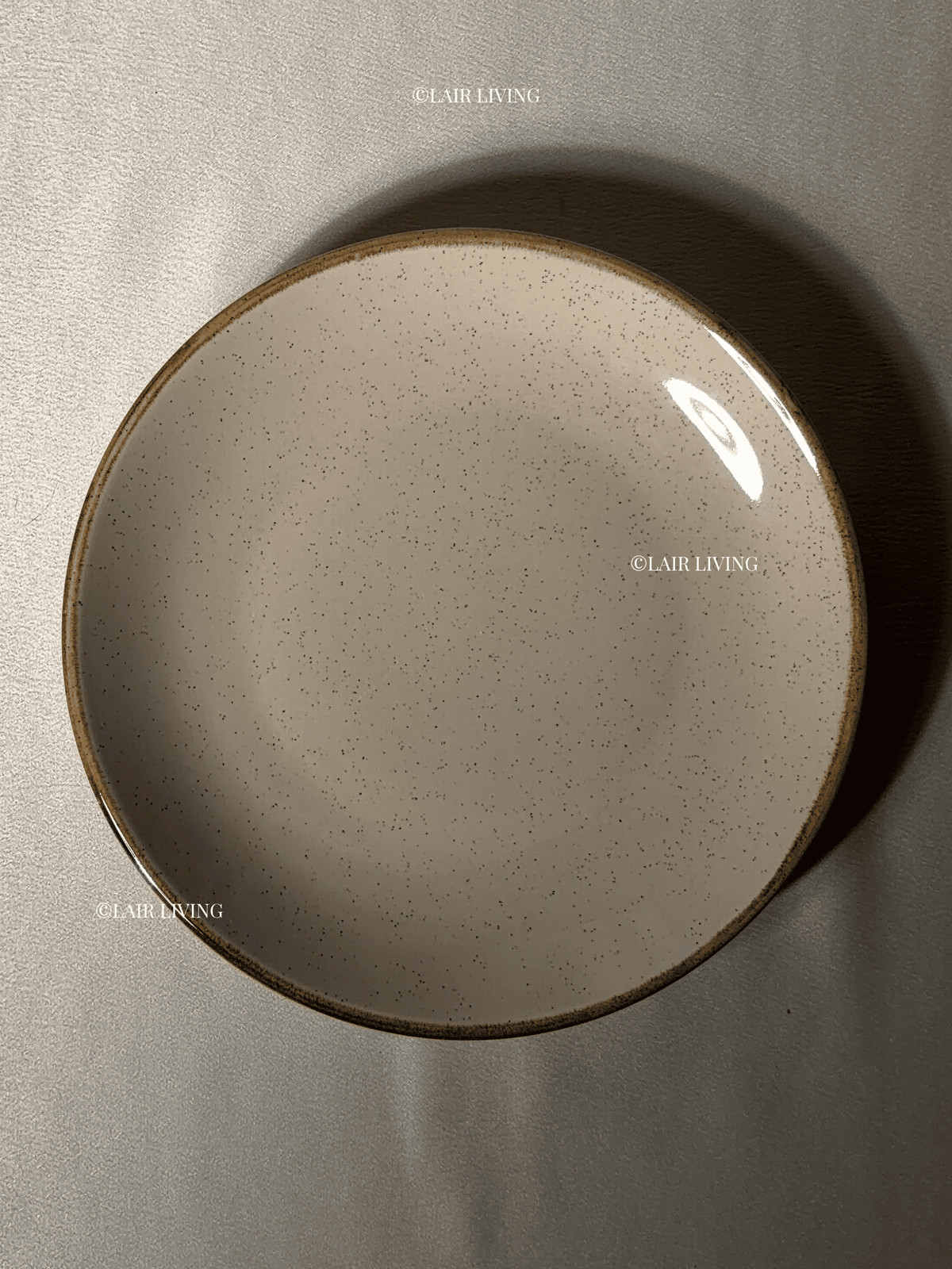Speckle Full Plate | Handmade Ceramic — Stoneware Ceramic Collection by Lair Living