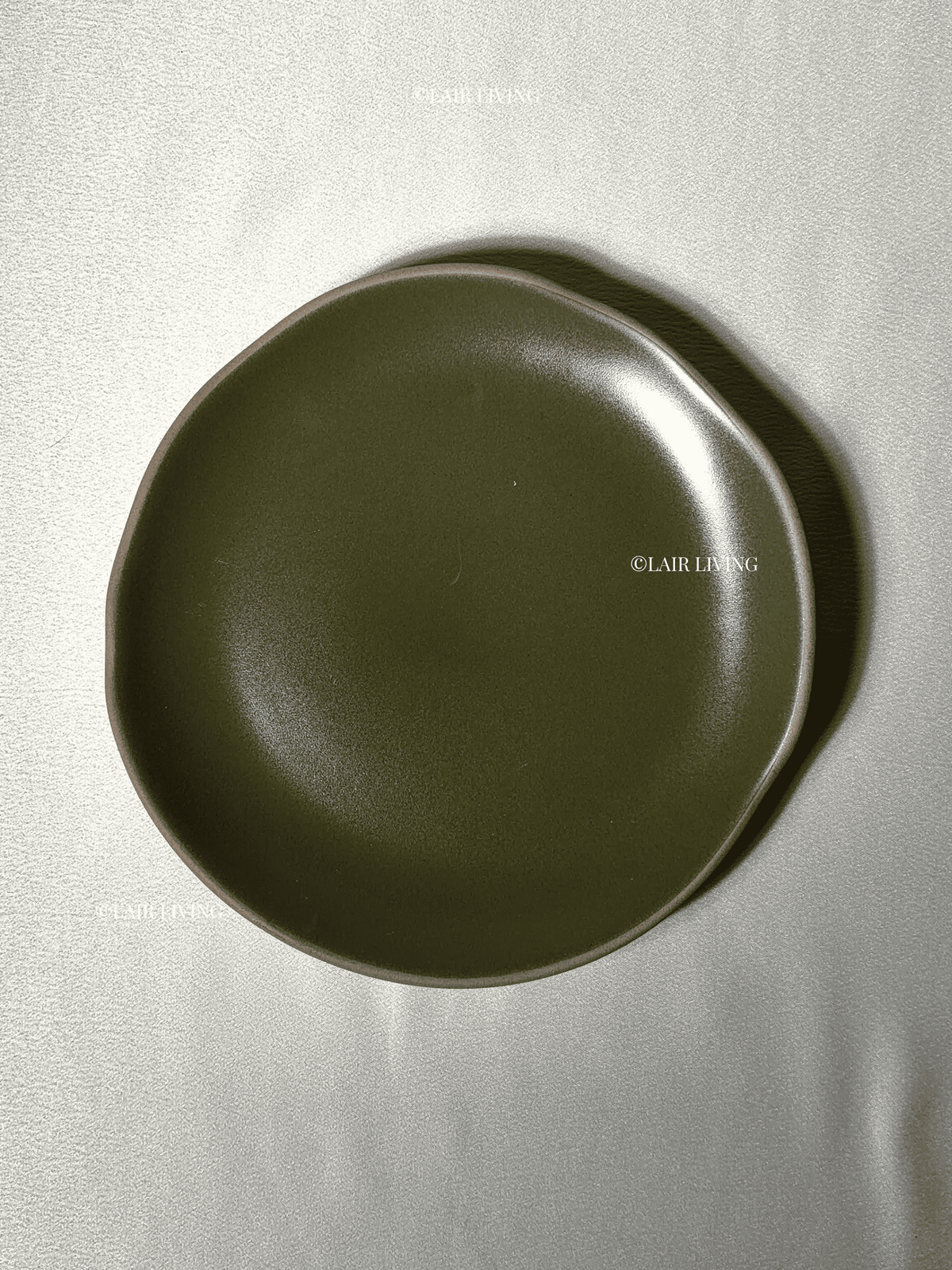 Verdant Quarter Plate | Handmade Ceramic — Stoneware Ceramic Collection by Lair Living