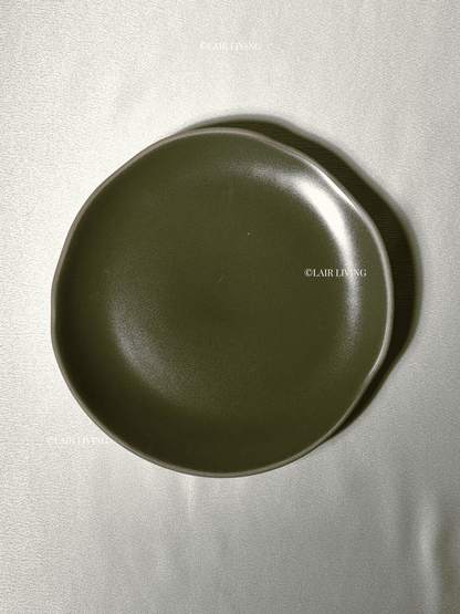 Verdant Quarter Plate | Handmade Ceramic — Stoneware Ceramic Collection by Lair Living