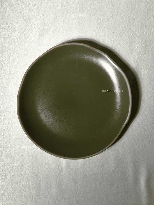 Verdant Quarter Plate | Handmade Ceramic — Stoneware Ceramic Collection by Lair Living