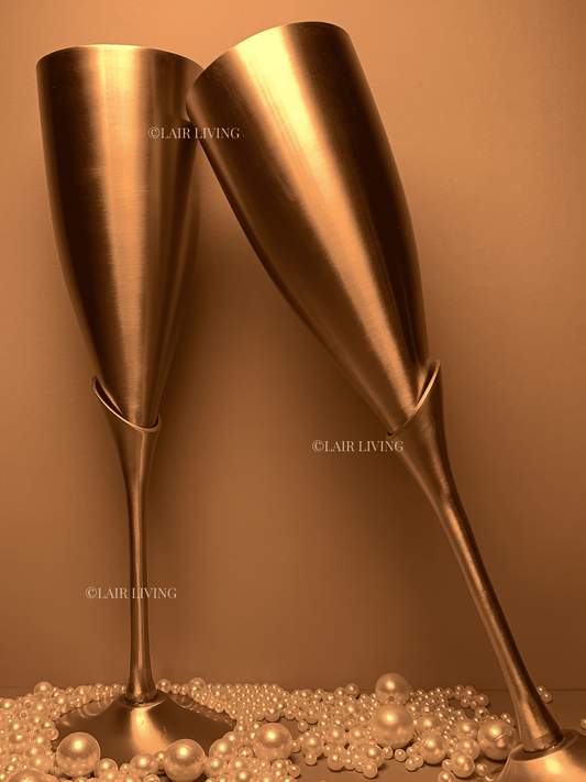 Eternal Brass Champagne Glass | Eternal Collection | Lair living - Lair living