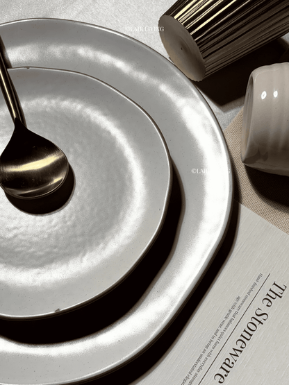 Alabaster Full Plate | Handmade Ceramic — Stoneware Ceramic Collection by Lair Living
