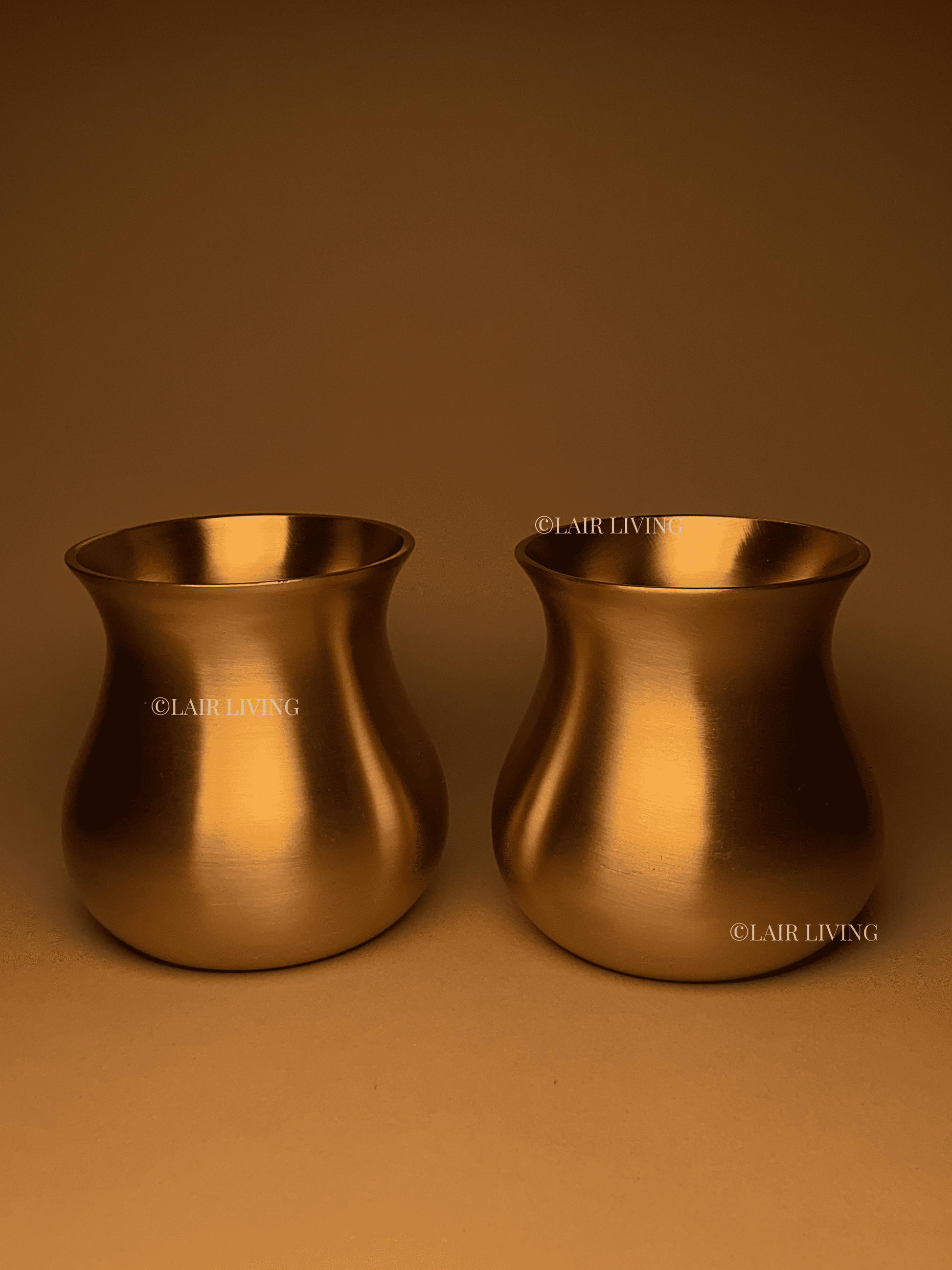 Timeless Brass Mini Vase – Handcrafted Matte Gold Small Vase for Home & Table Decor - Lair living