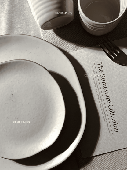 Alabaster Full Plate | Handmade Ceramic — Stoneware Ceramic Collection by Lair Living