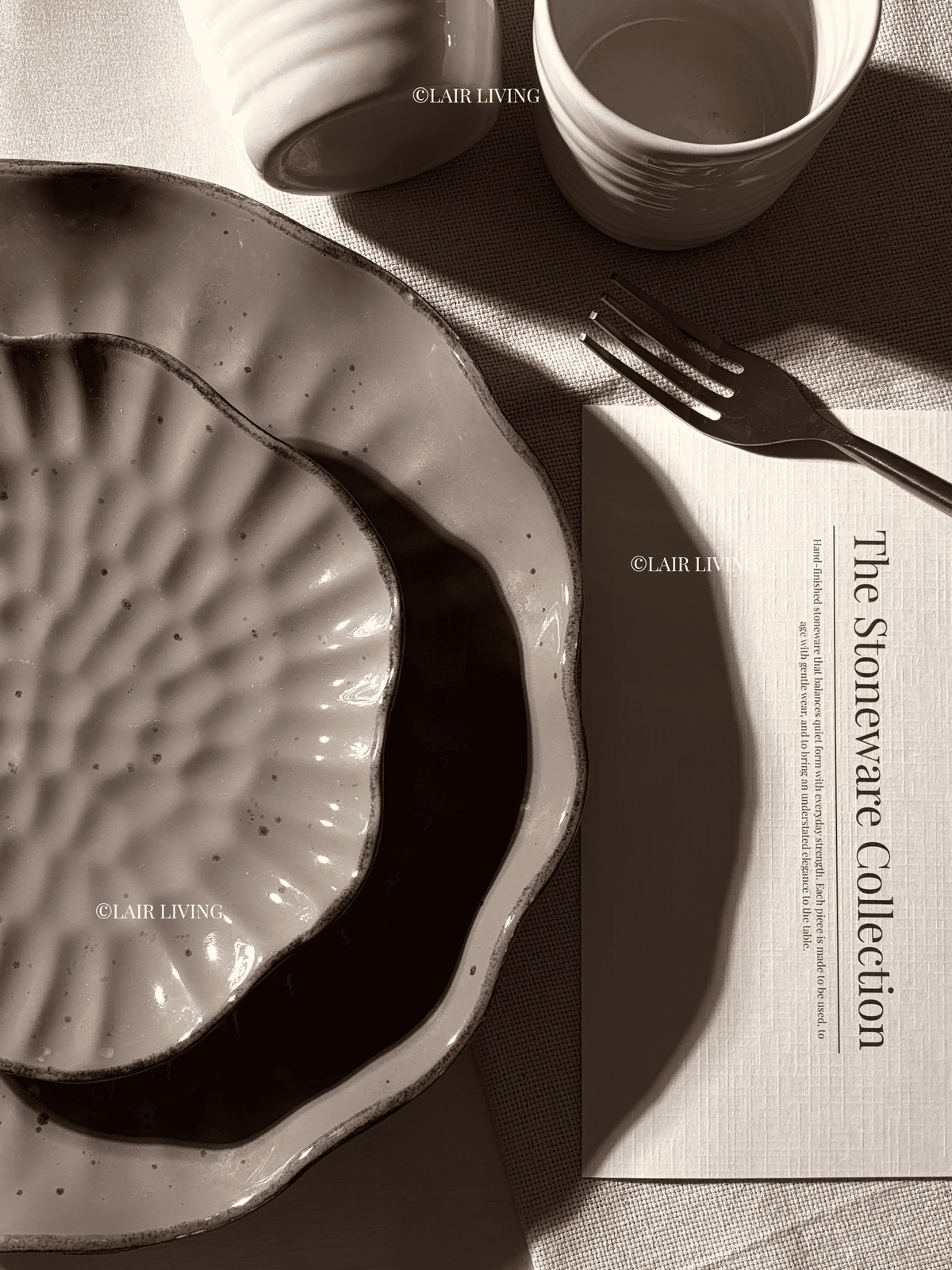 Slate Full Plate | Handmade Ceramic — Stoneware Ceramic Collection by Lair Living