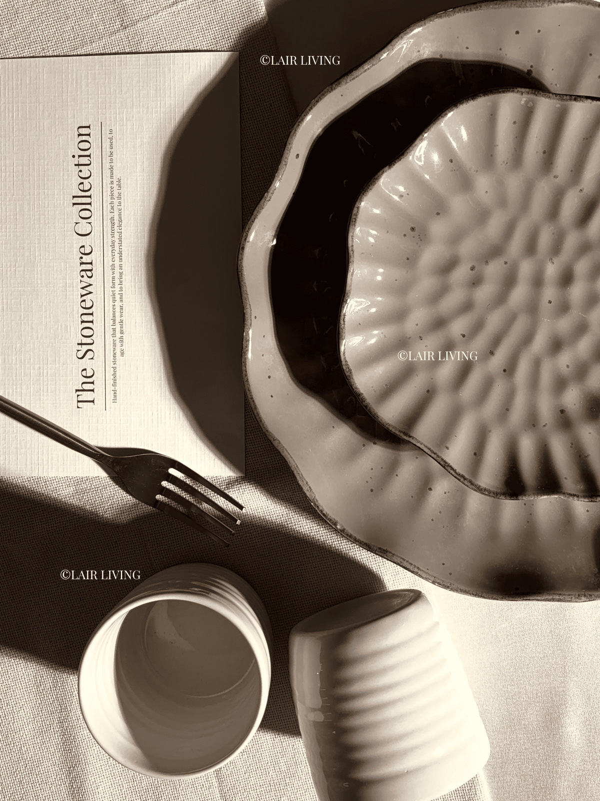 Slate Full Plate | Handmade Ceramic — Stoneware Ceramic Collection by Lair Living