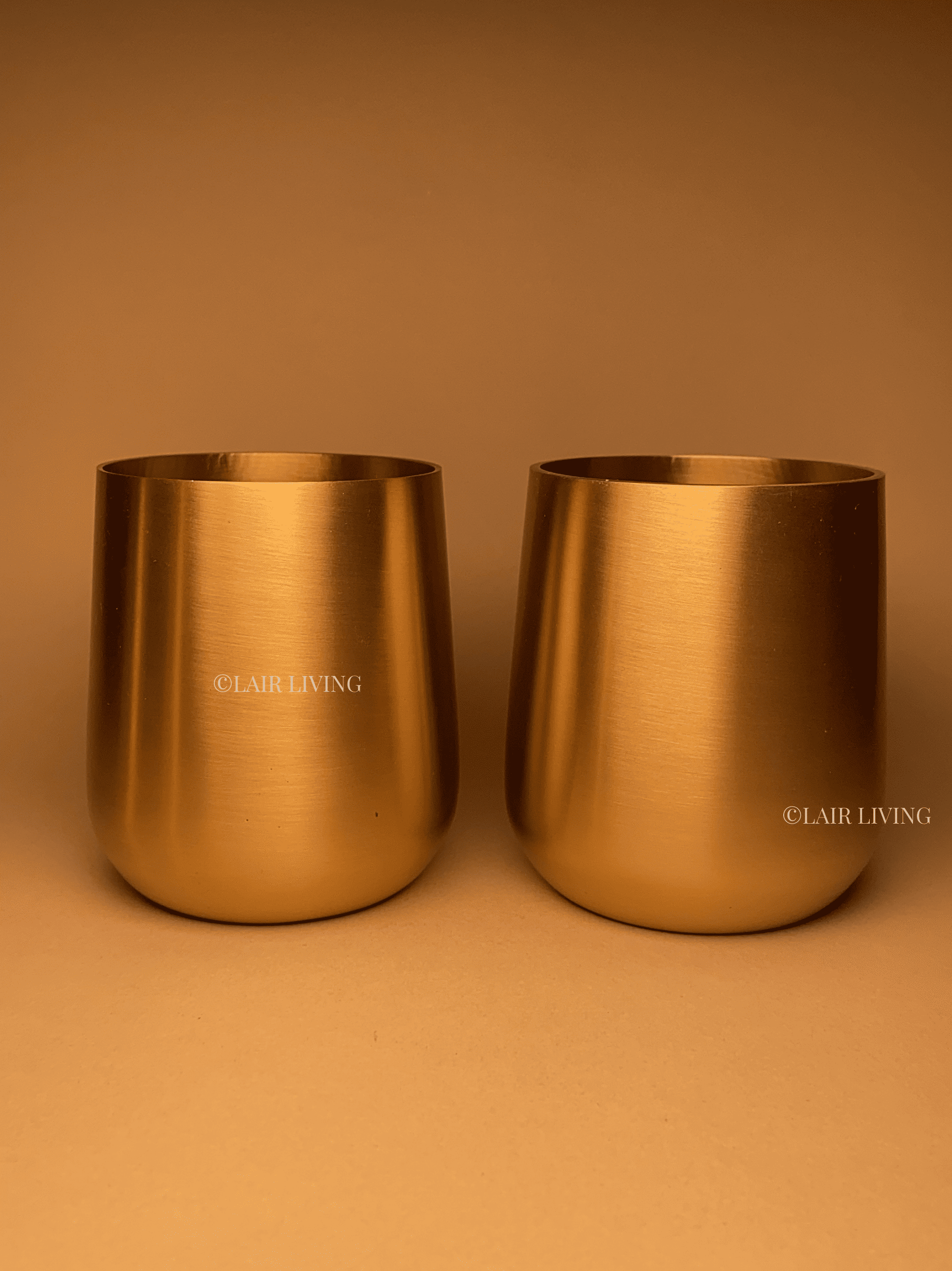 Eternal Brass Tumbler – Pure Brass Luxury Drink ware - Lair living