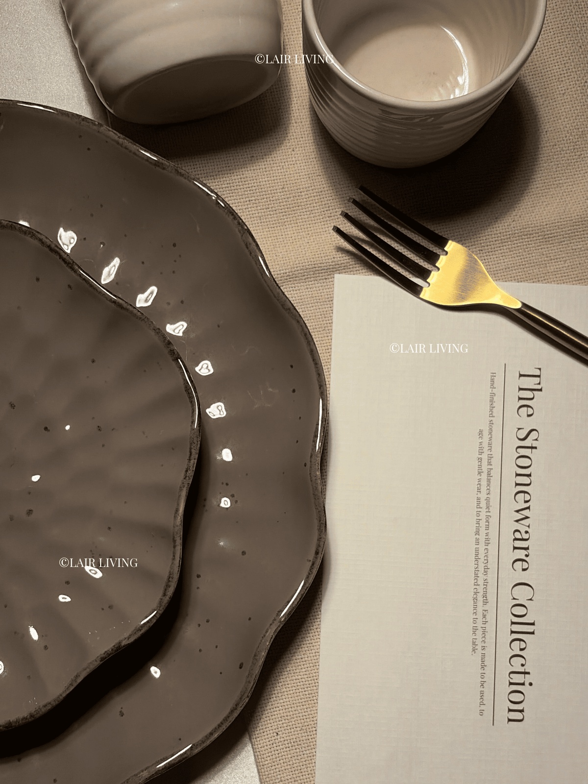 Slate Full Plate | Handmade Ceramic — Stoneware Ceramic Collection by Lair Living