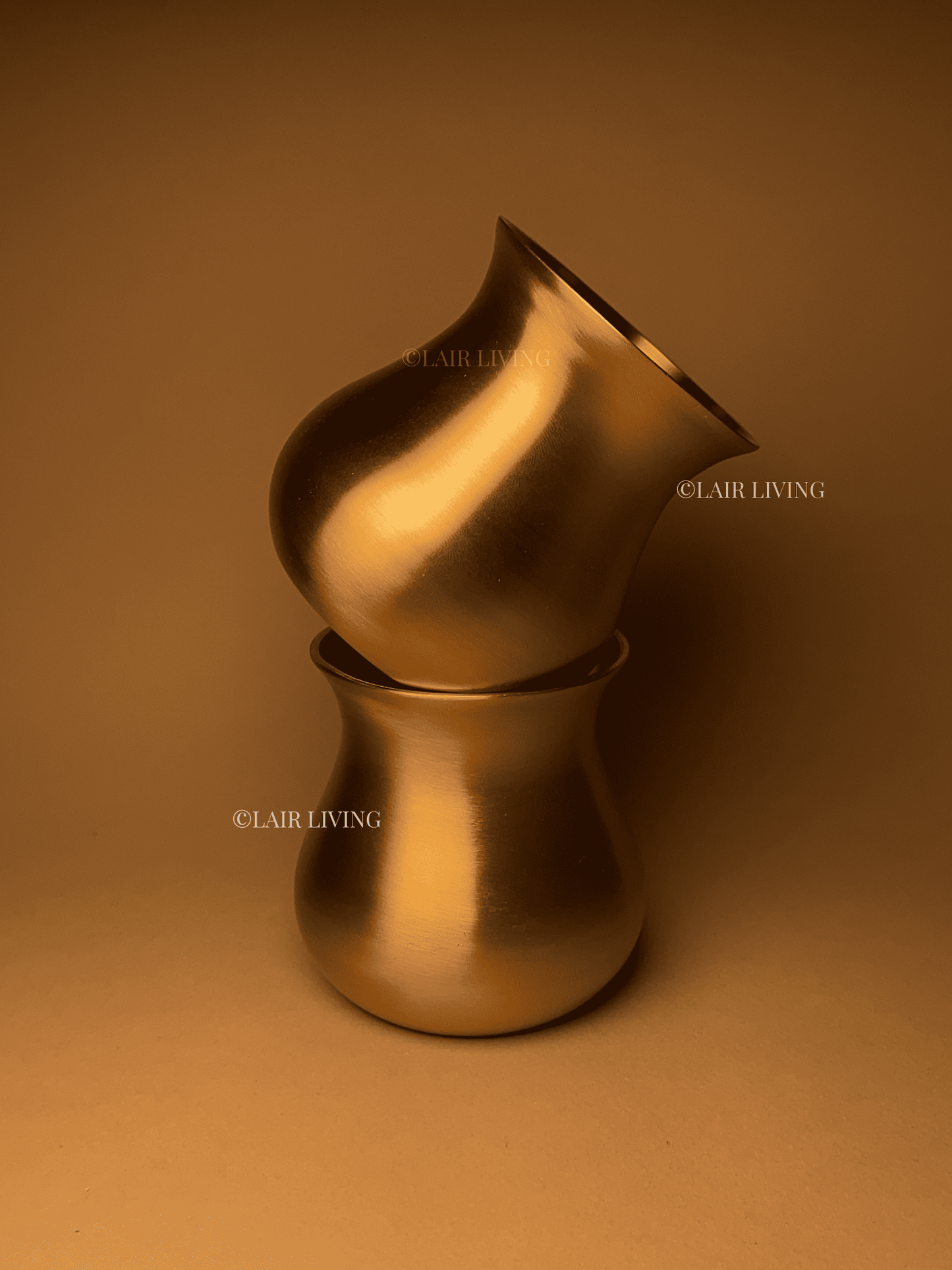 Timeless Brass Mini Vase – Handcrafted Matte Gold Small Vase for Home & Table Decor - Lair living