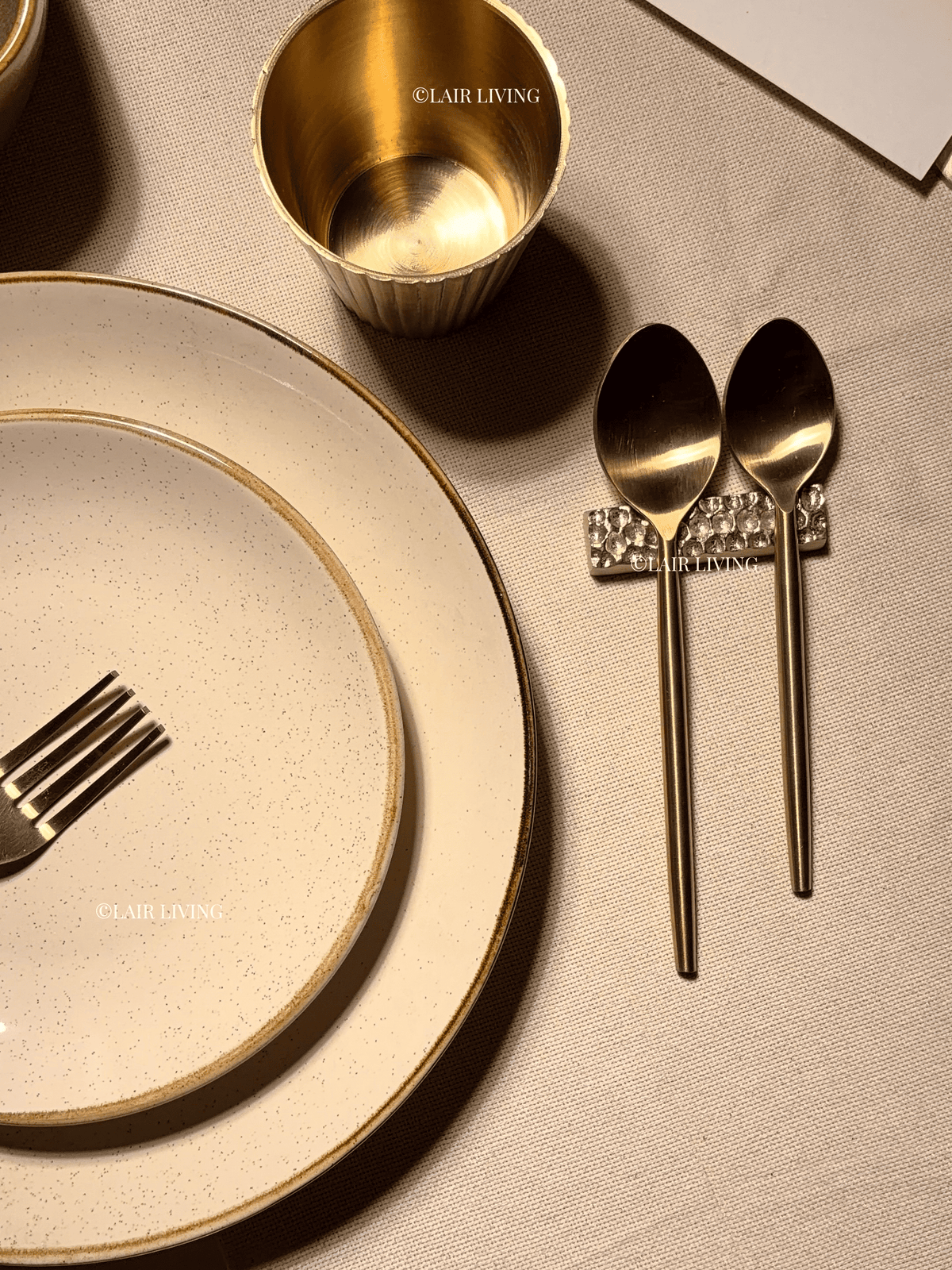 Speckle Full Plate | Handmade Ceramic — Stoneware Ceramic Collection by Lair Living