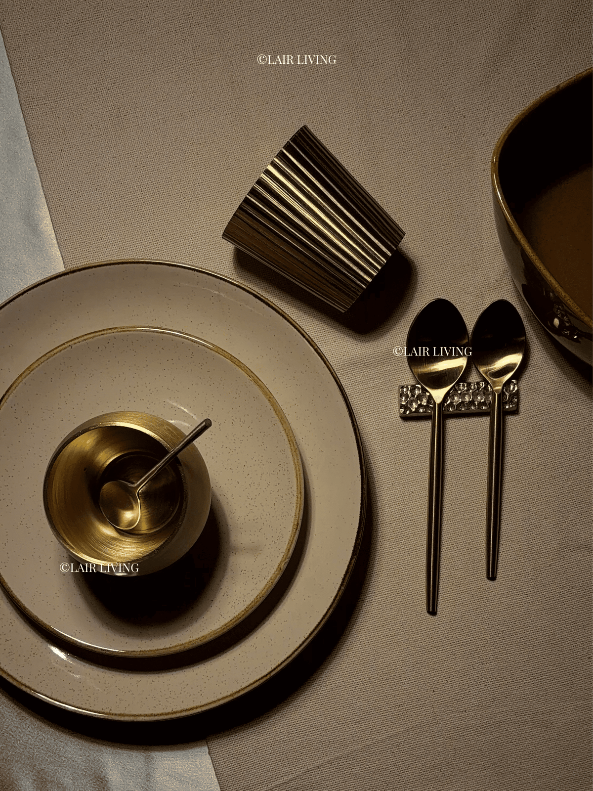 Speckle Full Plate | Handmade Ceramic — Stoneware Ceramic Collection by Lair Living
