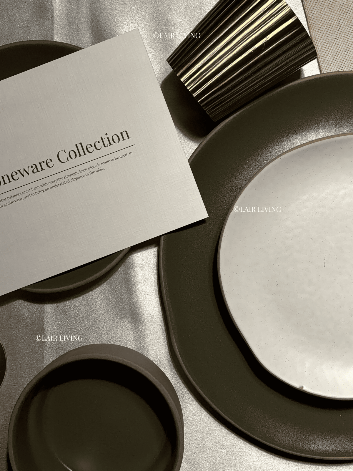 Alabaster Quarter Plate | Handmade Ceramic — Stoneware Ceramic Collection by Lair Living