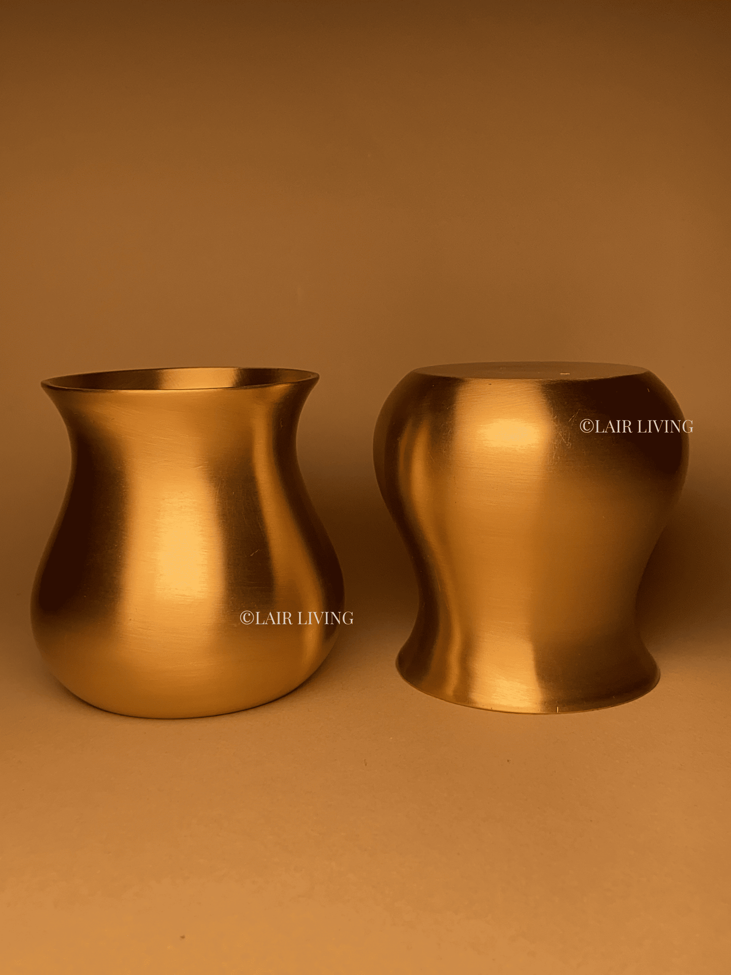 Timeless Brass Mini Vase – Handcrafted Matte Gold Small Vase for Home & Table Decor - Lair living