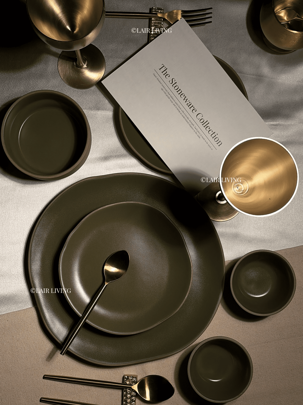 Verdant Quarter Plate | Handmade Ceramic — Stoneware Ceramic Collection by Lair Living