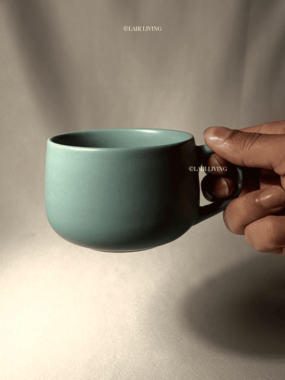 Mist Turquoise Coffee Cup | Handmade Ceramic — Stoneware Ceramic Collection by Lair Living