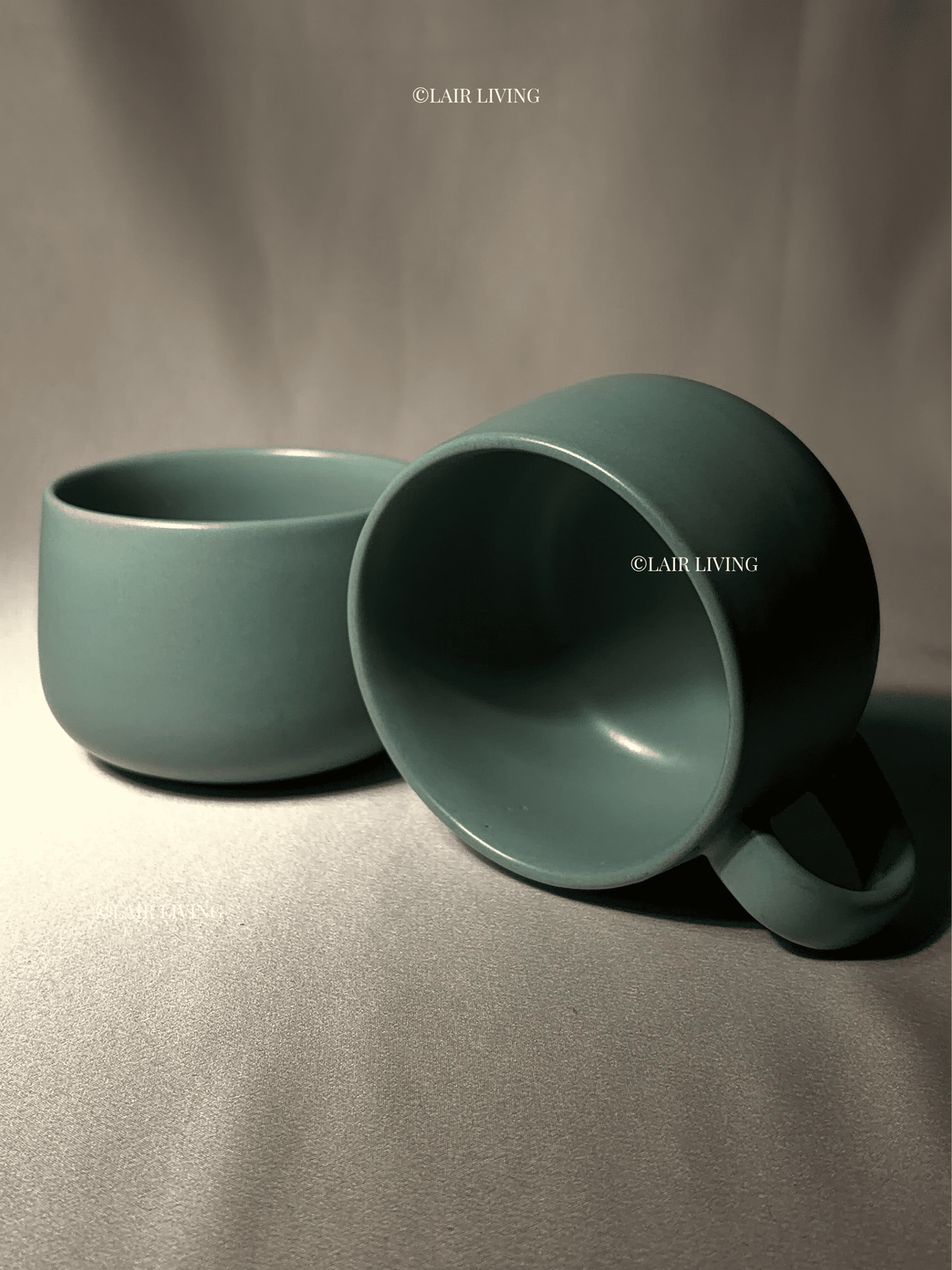 Mist Turquoise Coffee Cup | Handmade Ceramic — Stoneware Ceramic Collection by Lair Living