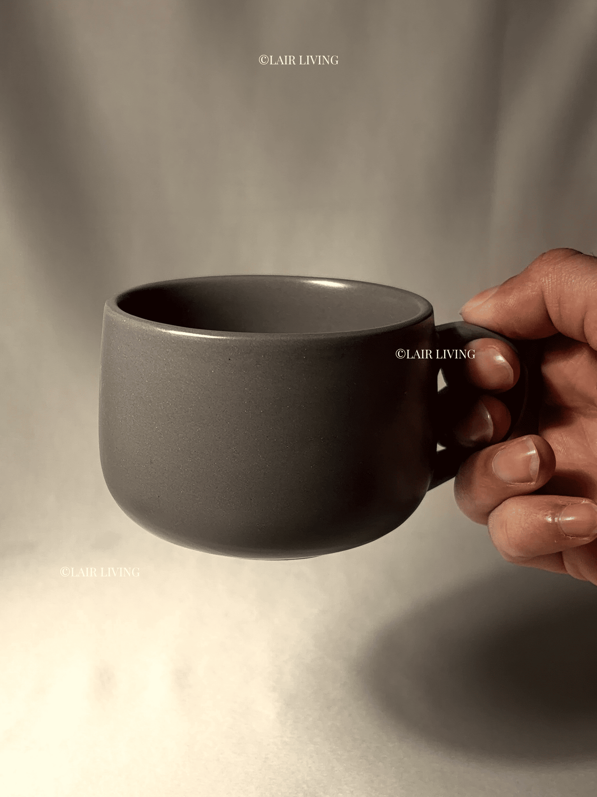 Mist Grey Coffee Cup | Handmade Ceramic — Stoneware Ceramic Collection by Lair Living