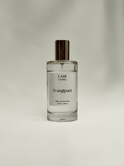 Frangipani Pillow & Linen Mist Spray | Calming Floral Linen Spray – The Mist by Lair Living - Lair living