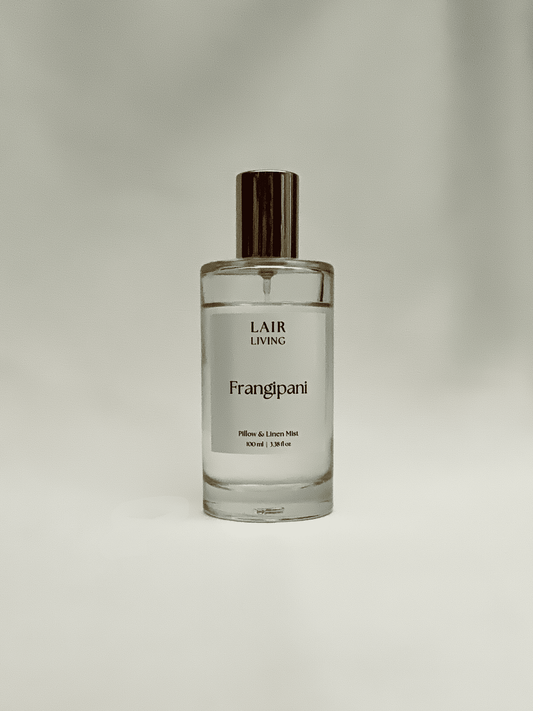 Frangipani Pillow & Linen Mist Spray | Calming Floral Linen Spray – The Mist by Lair Living - Lair living