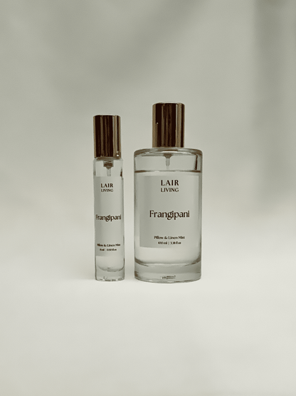 Frangipani Pillow & Linen Mist Spray | Calming Floral Linen Spray – The Mist by Lair Living - Lair living
