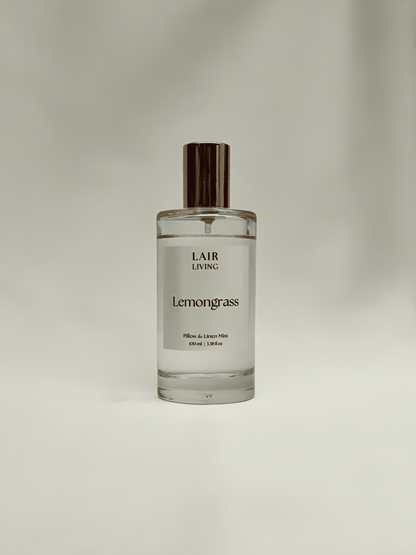 Lemongrass Pillow & Linen Mist Spray | Uplifting Citrus Linen Spray – The Mist Collection by Lair Living - Lair living