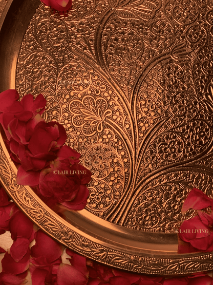 The Sacred Glow Brass Pooja Thali Set | Brass Pooja Thali Set - Lair living